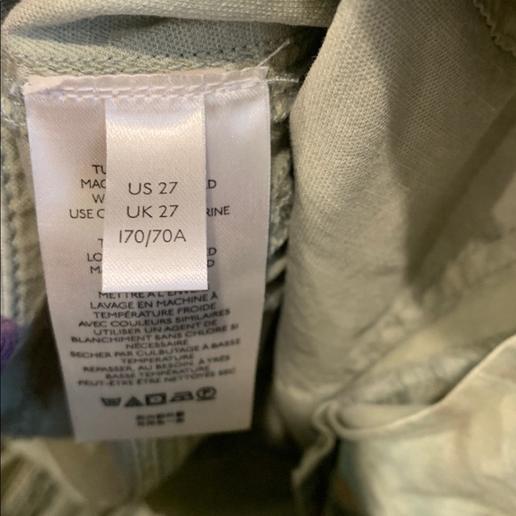 NWT Anthropologie The Wanderer cargo style linen/cotton blend size 27 gorpcore - Picture 10 of 11